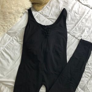 Black tight jumpsuit